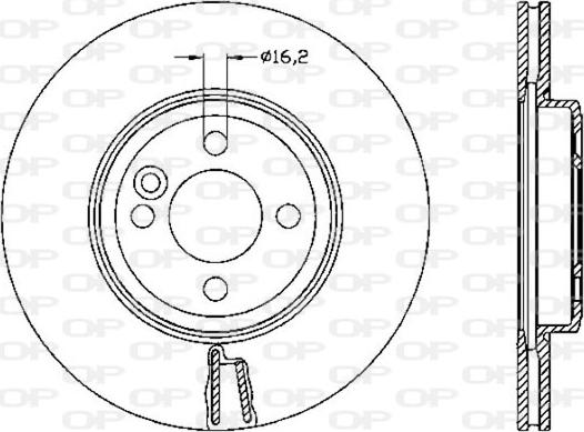 Open Parts BDR2530.20 - Гальмівний диск autozip.com.ua