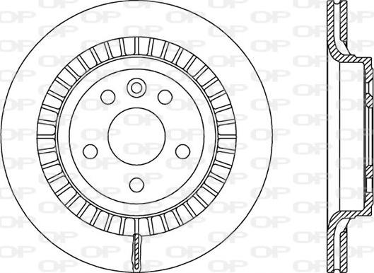 Open Parts BDR2520.20 - Гальмівний диск autozip.com.ua