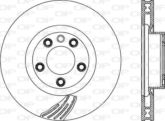 Open Parts BDR2573.20 - Гальмівний диск autozip.com.ua