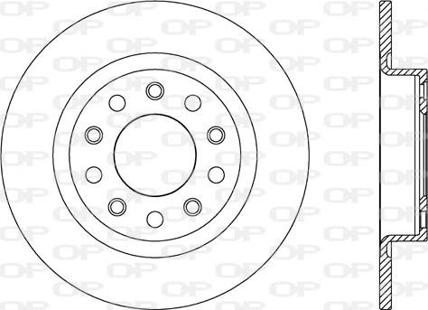 Open Parts BDR2615.10 - Гальмівний диск autozip.com.ua