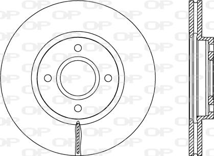 Open Parts BDR2688.20 - Гальмівний диск autozip.com.ua