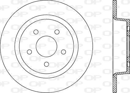 Open Parts BDR2635.10 - Гальмівний диск autozip.com.ua