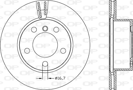 Open Parts BDR2621.20 - Гальмівний диск autozip.com.ua