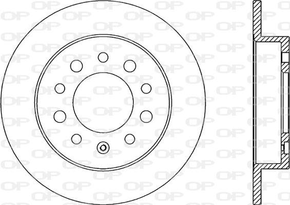 Open Parts BDR2048.10 - Гальмівний диск autozip.com.ua