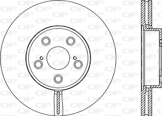 Open Parts BDR2057.20 - Гальмівний диск autozip.com.ua