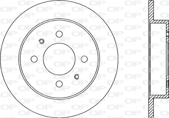 Open Parts BDR2016.10 - Гальмівний диск autozip.com.ua