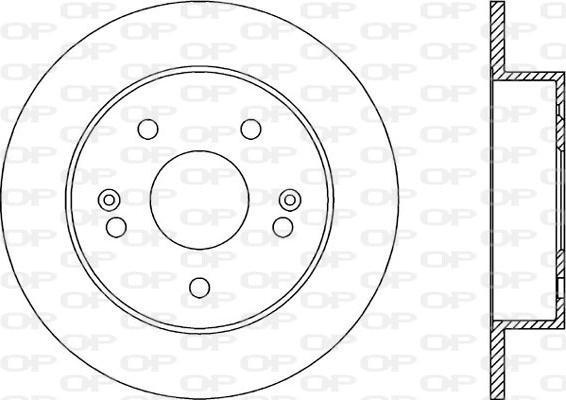 Open Parts BDR2018.10 - Гальмівний диск autozip.com.ua