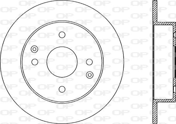 Open Parts BDR2017.10 - Гальмівний диск autozip.com.ua