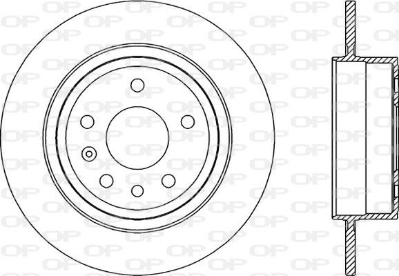Open Parts BDR2035.10 - Гальмівний диск autozip.com.ua
