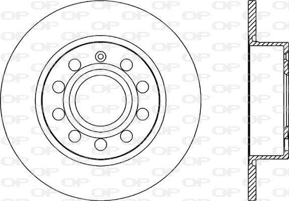 Open Parts BDR2028.10 - Гальмівний диск autozip.com.ua