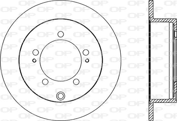 Open Parts BDR2189.10 - Гальмівний диск autozip.com.ua