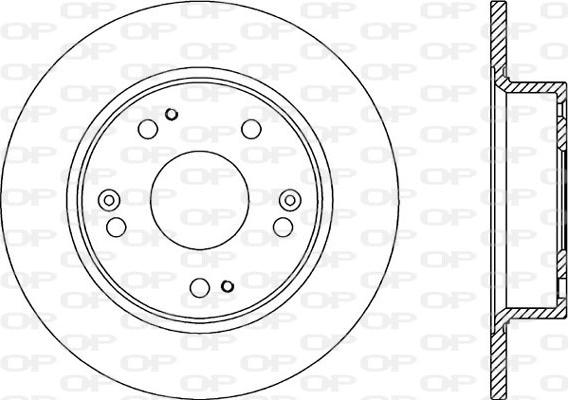 Open Parts BDR2185.10 - Гальмівний диск autozip.com.ua