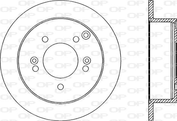 Open Parts BDR2182.10 - Гальмівний диск autozip.com.ua