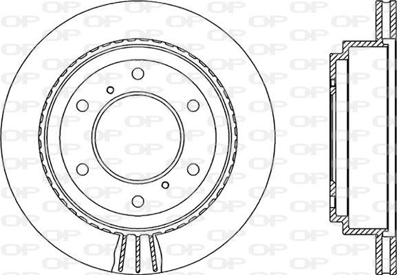 Open Parts BDR2134.20 - Гальмівний диск autozip.com.ua