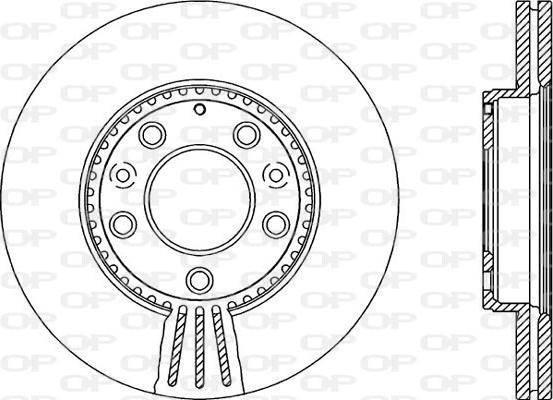 Open Parts BDR2135.20 - Гальмівний диск autozip.com.ua