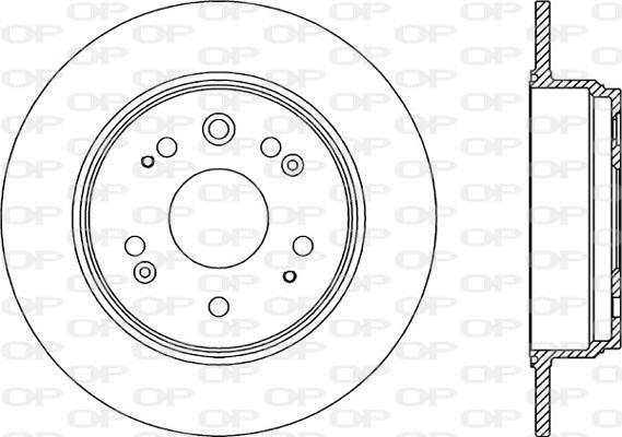 Open Parts BDR2171.10 - Гальмівний диск autozip.com.ua