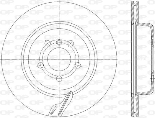 Open Parts BDR2859.20 - Гальмівний диск autozip.com.ua