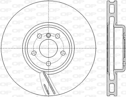 Open Parts BDR2858.20 - Гальмівний диск autozip.com.ua