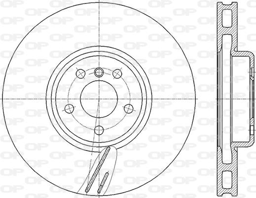 Open Parts BDR2857.20 - Гальмівний диск autozip.com.ua