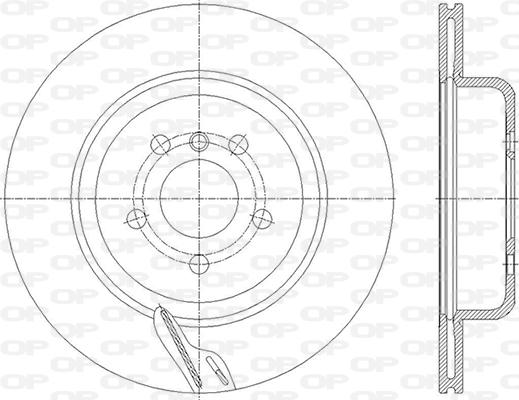 Open Parts BDR2860.20 - Гальмівний диск autozip.com.ua