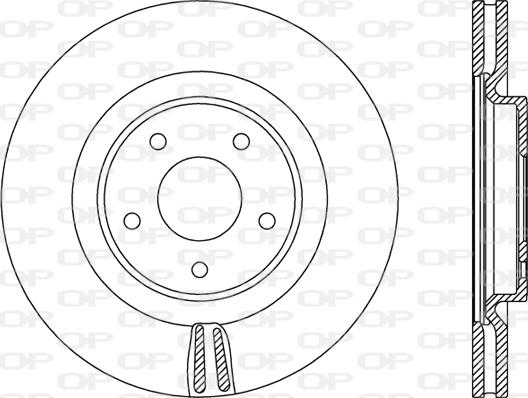 Open Parts BDR2804.20 - Гальмівний диск autozip.com.ua