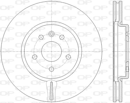 Open Parts BDR2814.20 - Гальмівний диск autozip.com.ua