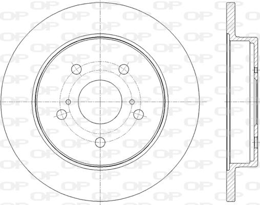 Open Parts BDR2823.10 - Гальмівний диск autozip.com.ua