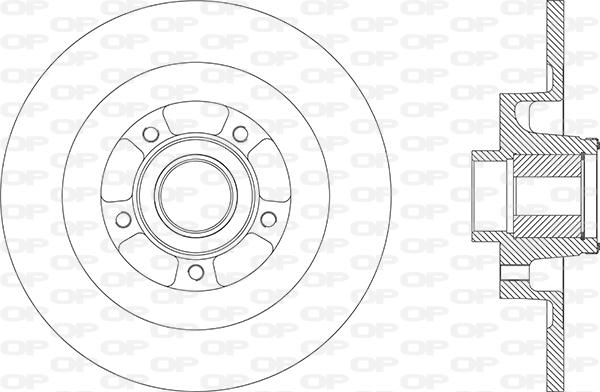 Open Parts BDR2870.30 - Гальмівний диск autozip.com.ua