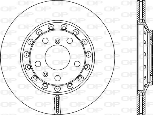 Open Parts BDR2349.20 - Гальмівний диск autozip.com.ua