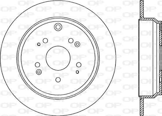 Open Parts BDR2343.10 - Гальмівний диск autozip.com.ua