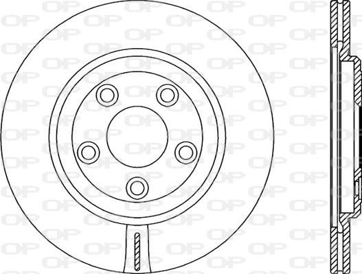 Open Parts BDR2358.20 - Гальмівний диск autozip.com.ua