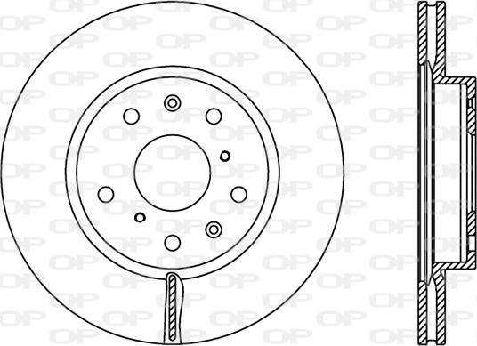 Open Parts BDR2367.20 - Гальмівний диск autozip.com.ua