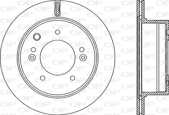 Open Parts BDR2241.20 - Гальмівний диск autozip.com.ua