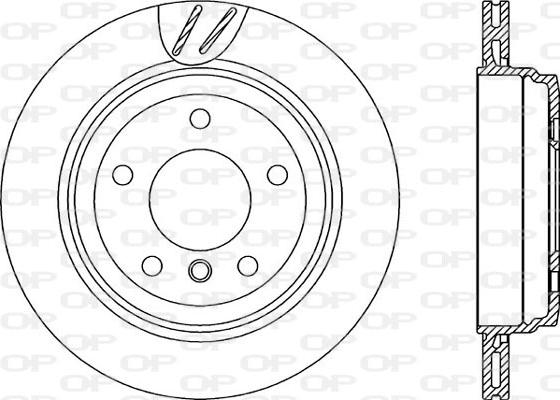 Open Parts BDR2243.20 - Гальмівний диск autozip.com.ua