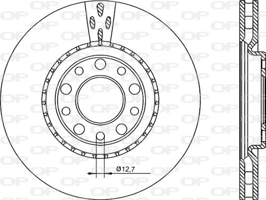 Open Parts BDR2253.20 - Гальмівний диск autozip.com.ua