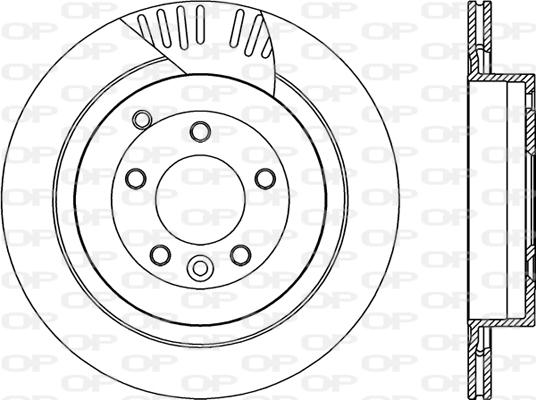 Open Parts BDR2257.20 - Гальмівний диск autozip.com.ua