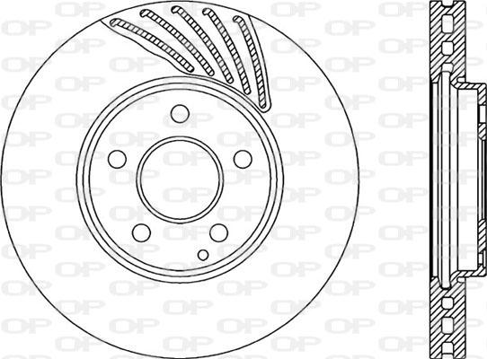 Open Parts BDR2267.20 - Гальмівний диск autozip.com.ua