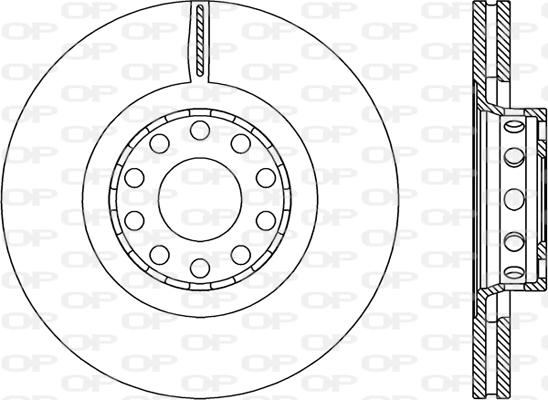 Open Parts BDR2206.20 - Гальмівний диск autozip.com.ua