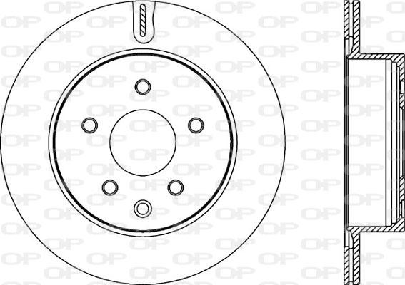 Open Parts BDR2208.20 - Гальмівний диск autozip.com.ua