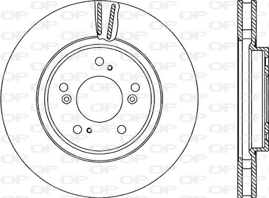 Open Parts BDR2202.20 - Гальмівний диск autozip.com.ua
