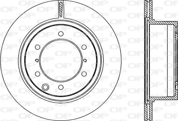 Open Parts BDR2211.20 - Гальмівний диск autozip.com.ua