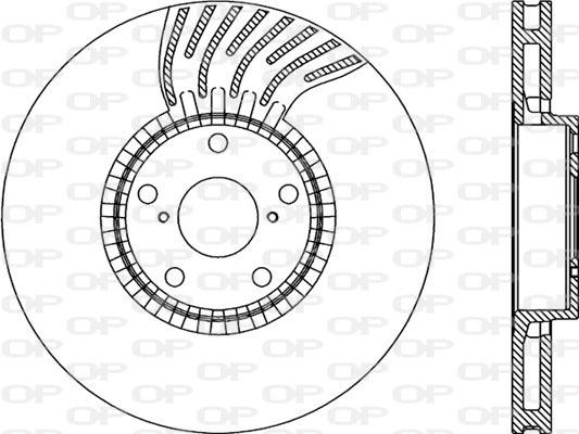 Open Parts BDR2284.20 - Гальмівний диск autozip.com.ua