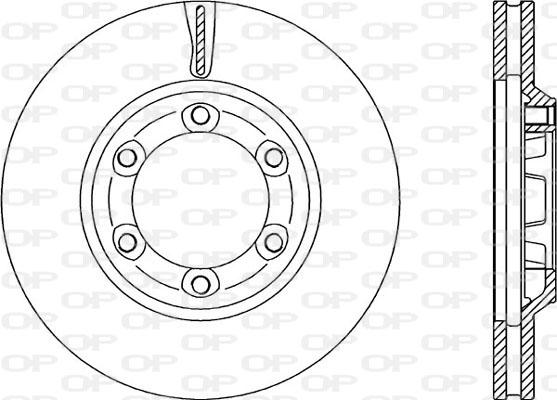 Open Parts BDR2286.20 - Гальмівний диск autozip.com.ua
