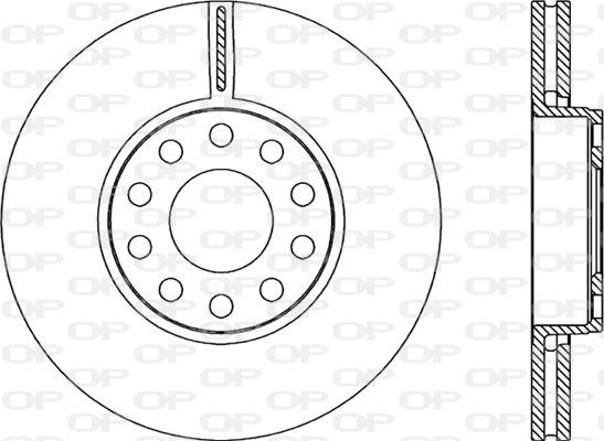Open Parts BDR2280.20 - Гальмівний диск autozip.com.ua