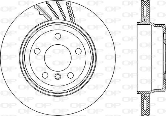 Open Parts BDR2235.20 - Гальмівний диск autozip.com.ua