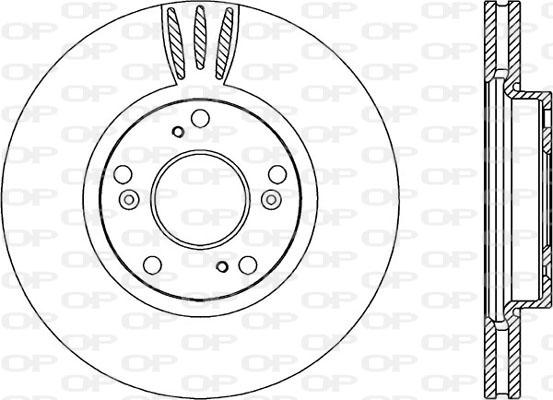Open Parts BDR2226.20 - Гальмівний диск autozip.com.ua