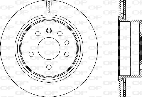 Open Parts BDR2227.20 - Гальмівний диск autozip.com.ua