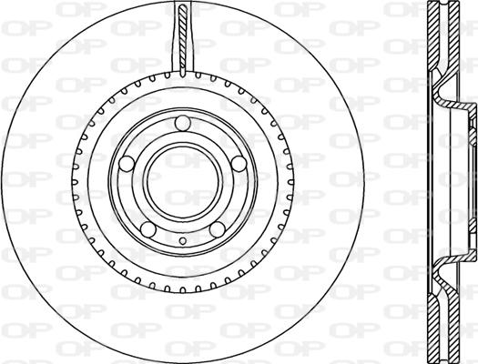 Open Parts BDR2270.20 - Гальмівний диск autozip.com.ua