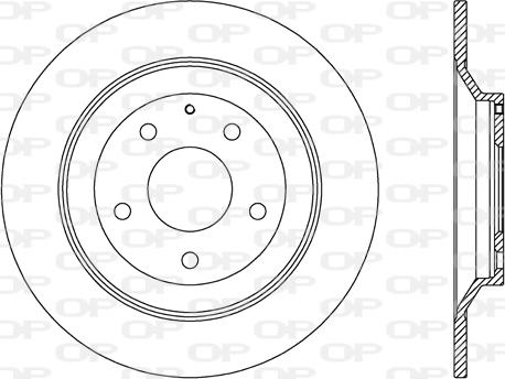 Open Parts BDR2705.10 - Гальмівний диск autozip.com.ua