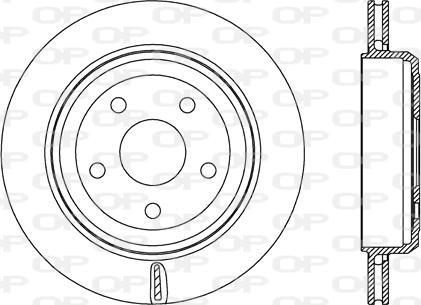 Open Parts BDR2713.20 - Гальмівний диск autozip.com.ua